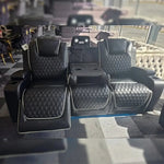 Lorenzo 3 + 2 Seater Electric Leather Recliner