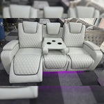 Lorenzo 3 + 2 Seater Electric Leather Recliner