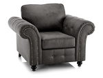 HugoBlack Bonded Leather Armchair