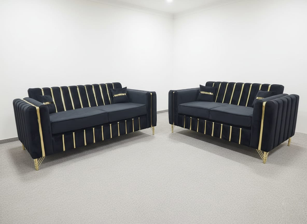 Royale_Black_Gold_Velvet_Sofa_Set 1