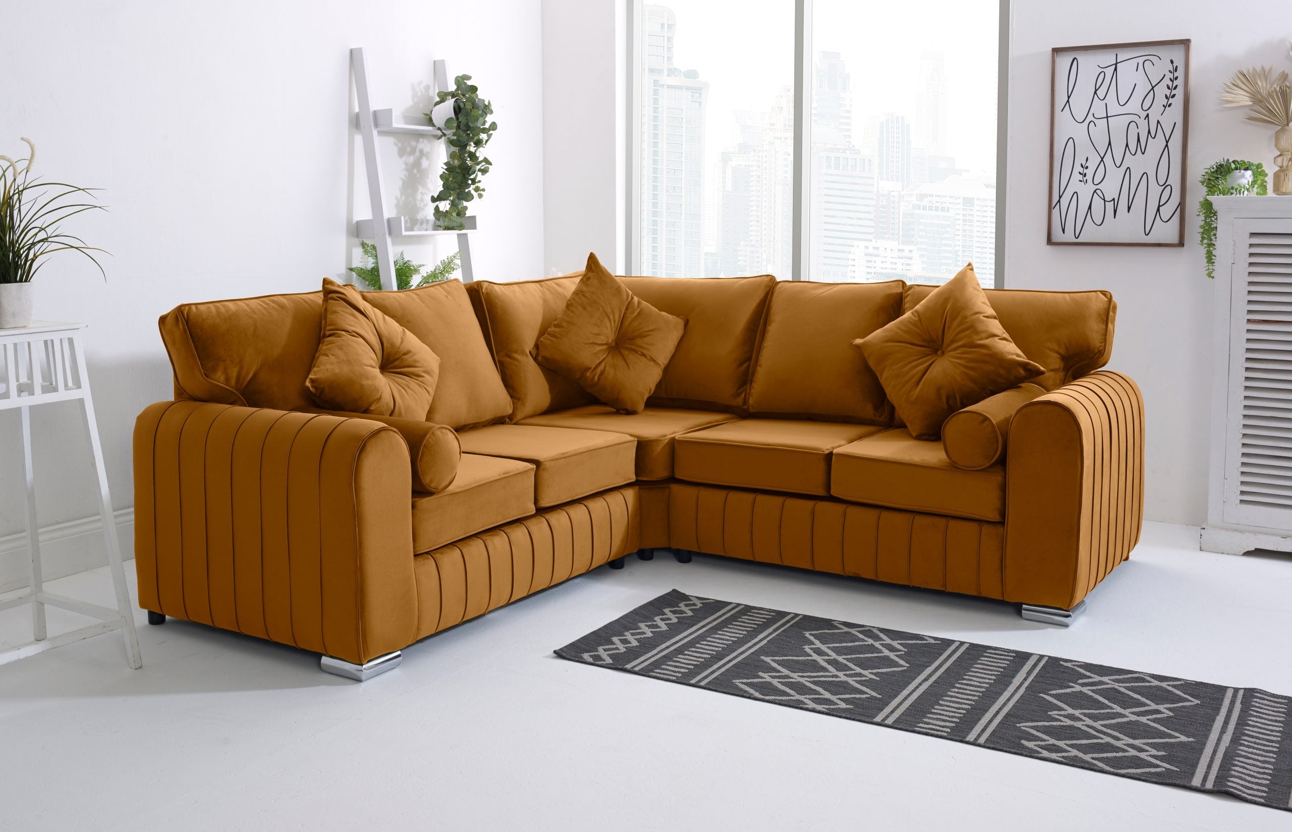 SOFA WORLD 2956311411-BURNT ORANGE