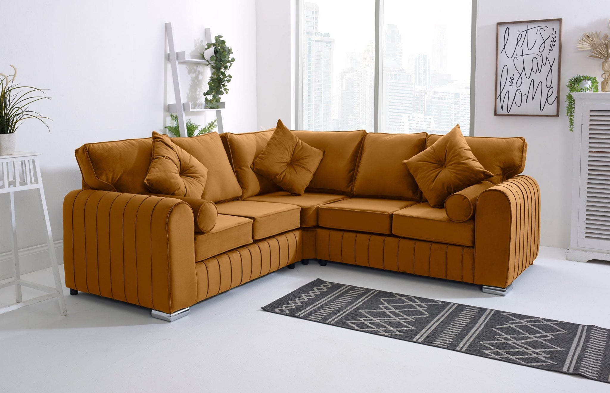 SOFA WORLD 2956311411-BURNT ORANGE