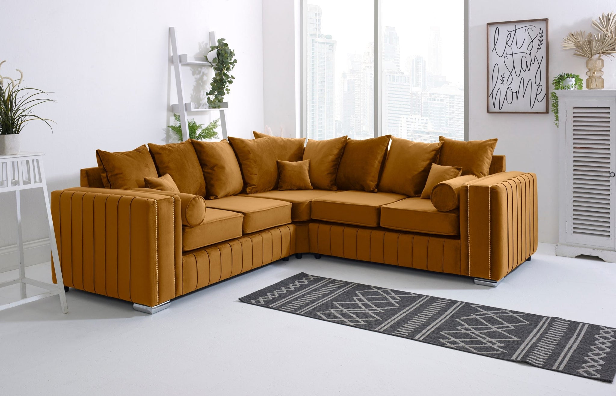 SOFA WORLD 2956311417-BURNT ORANGE