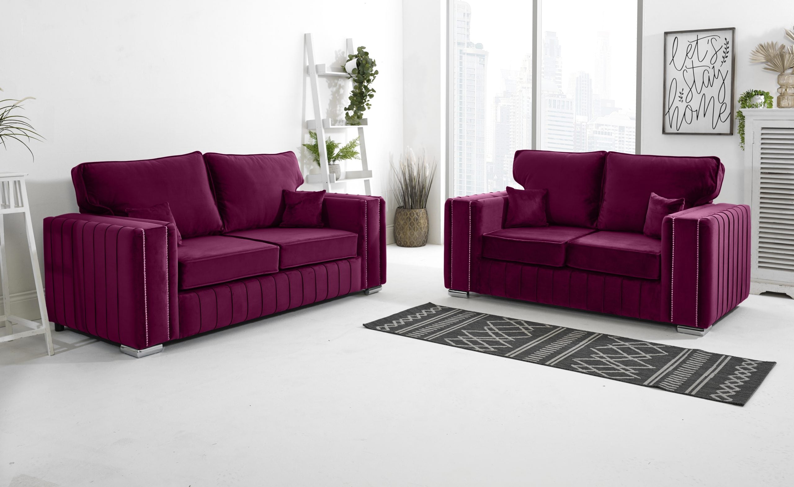 SOFA WORLD 2956311438-CLARET