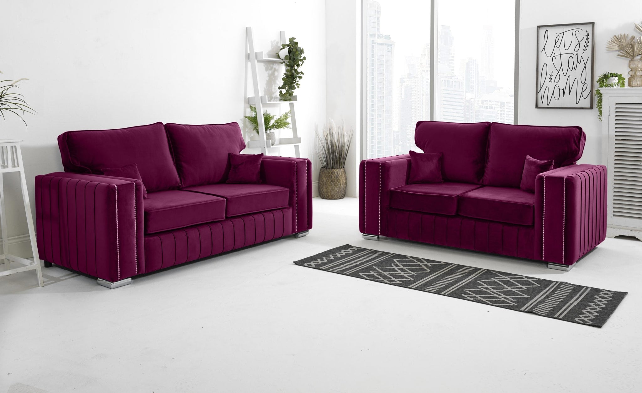 SOFA WORLD 2956311438-CLARET