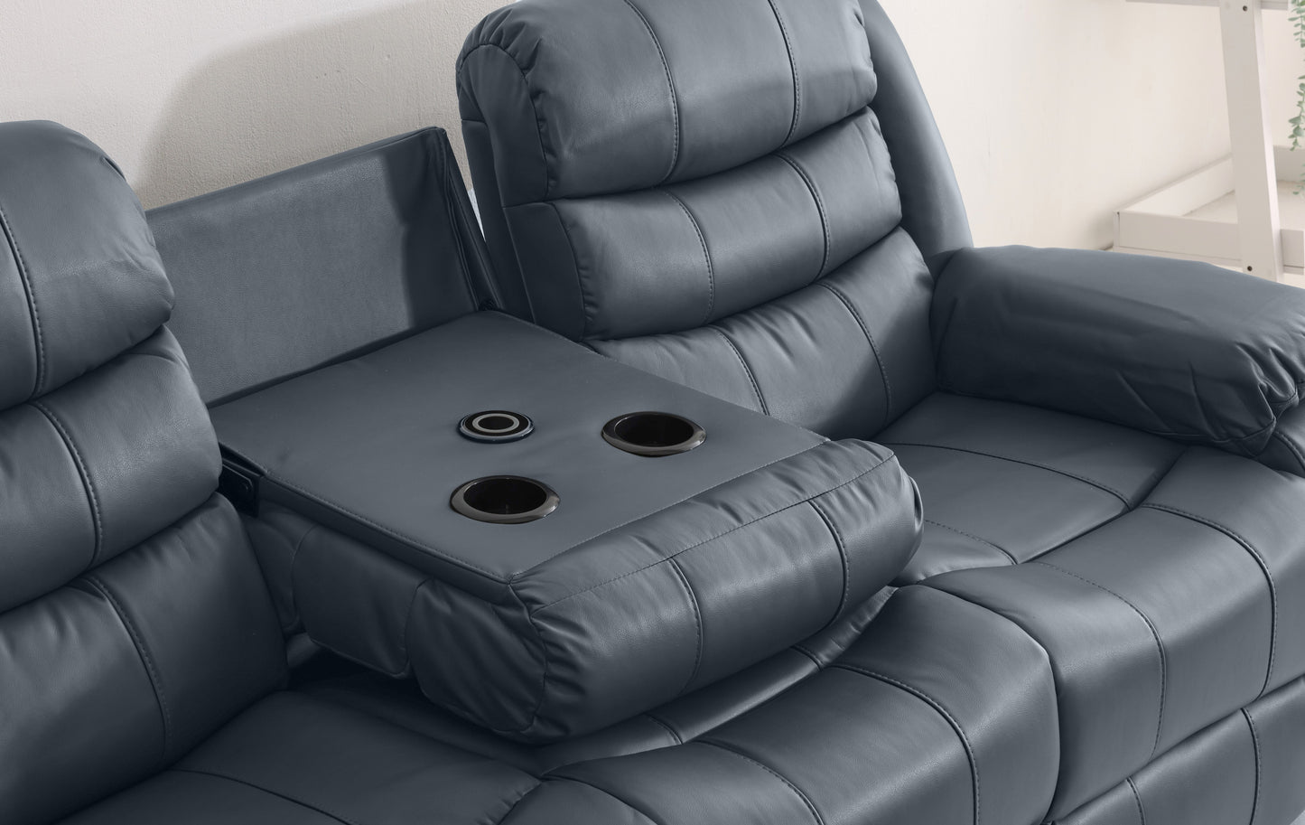 3+2 Roma Leather Electric  Recliner