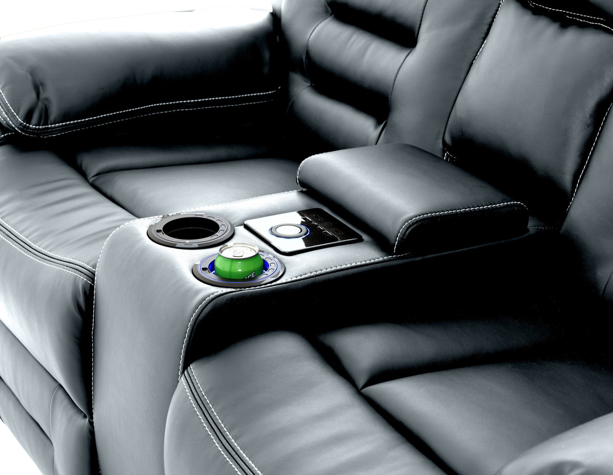 Lumi - 3 Seater - Leather Recliner