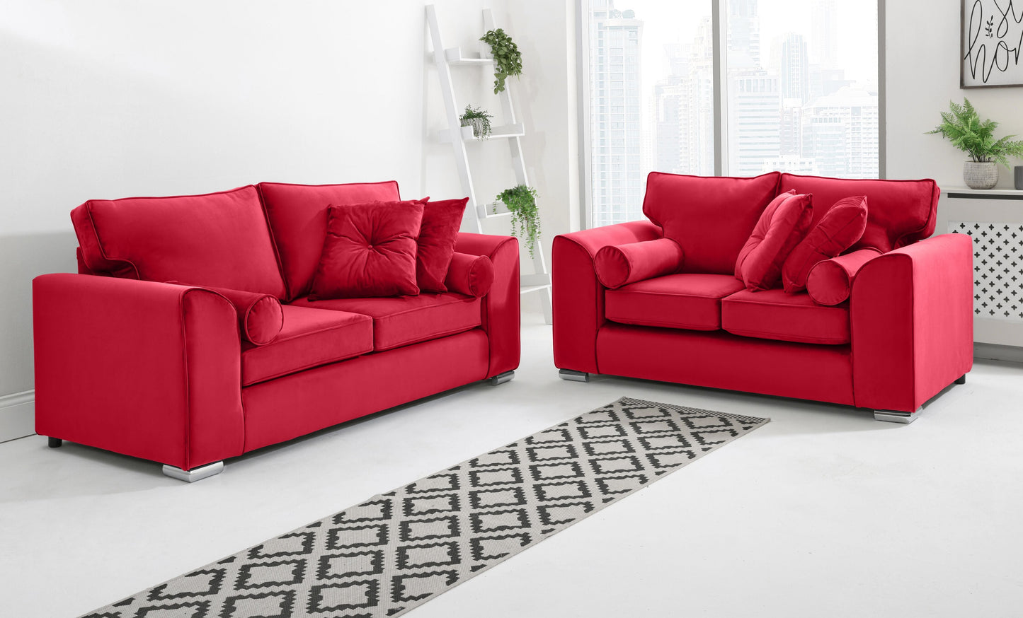 Dylan 3+2 Fullback + Extra Cushions - Sofa Empire UK