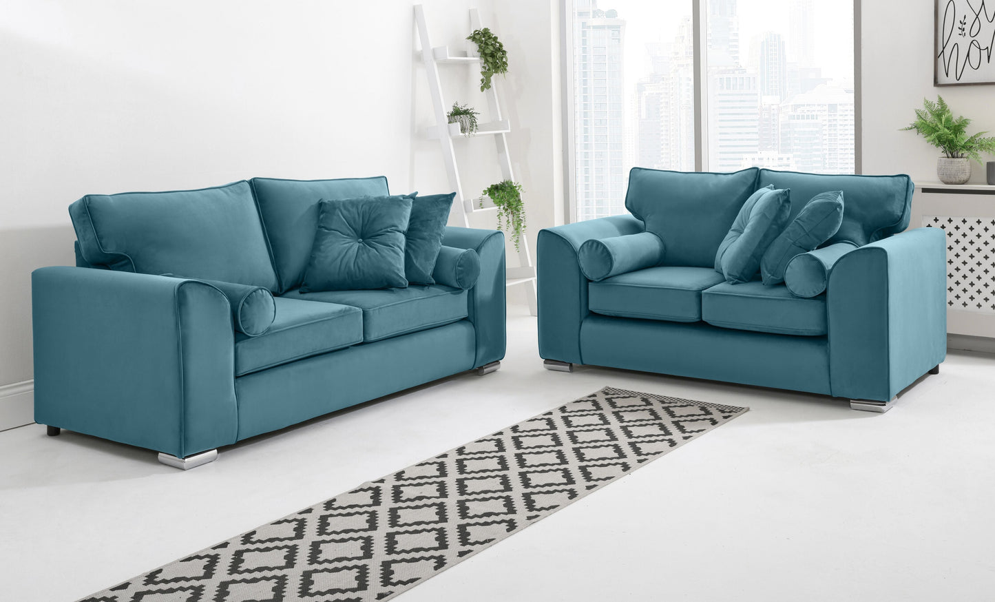 Dylan 3+2 Fullback + Extra Cushions - Sofa Empire UK