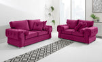 Victoria Plush 3+2 Fullback + Extra Cushions