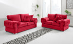 Victoria Plush 3+2 Fullback + Extra Cushions