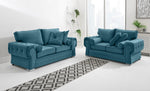 Victoria Plush 3+2 Fullback + Extra Cushions