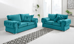 Victoria Plush 3+2 Fullback + Extra Cushions