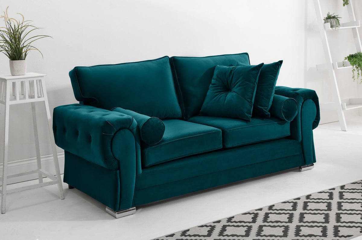 Victoria Plush 3+2 Fullback + Extra Cushions