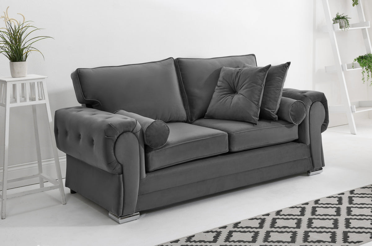 Victoria Plush 3+2 Fullback + Extra Cushions