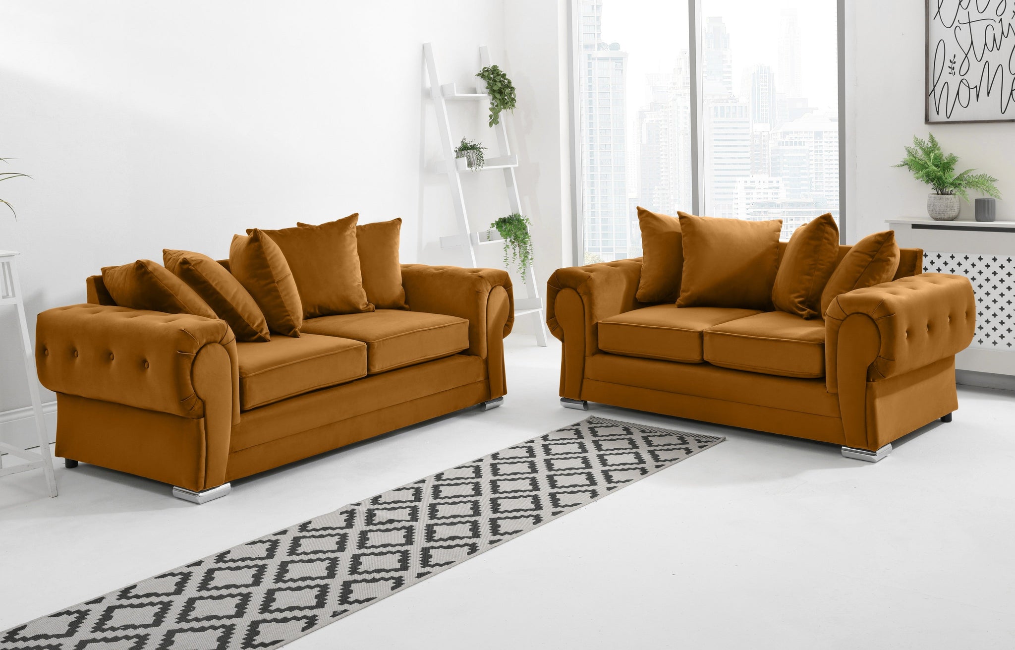 Victoria Plush 3+2 Scatterback