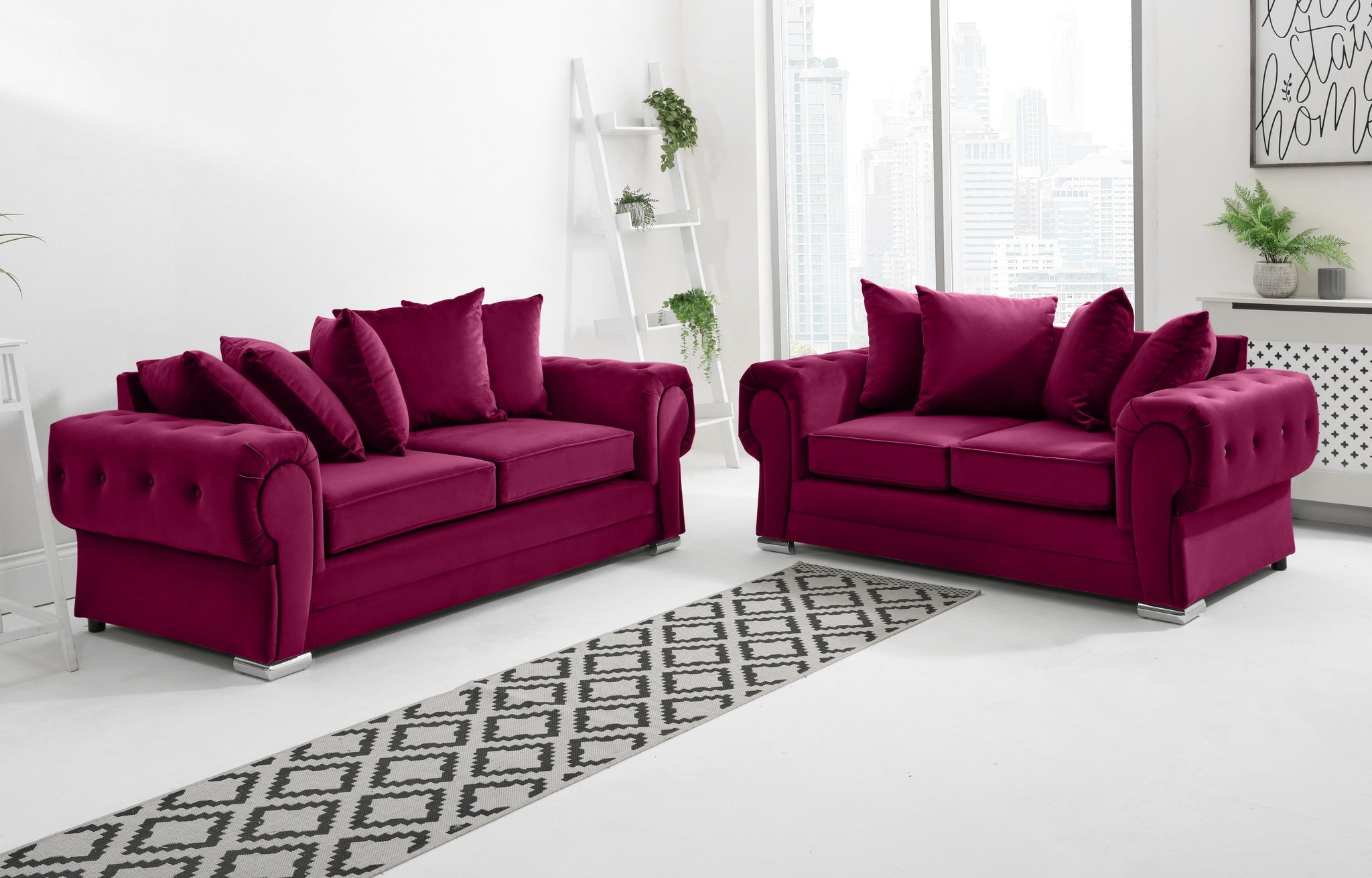Victoria Plush 3+2 Scatterback