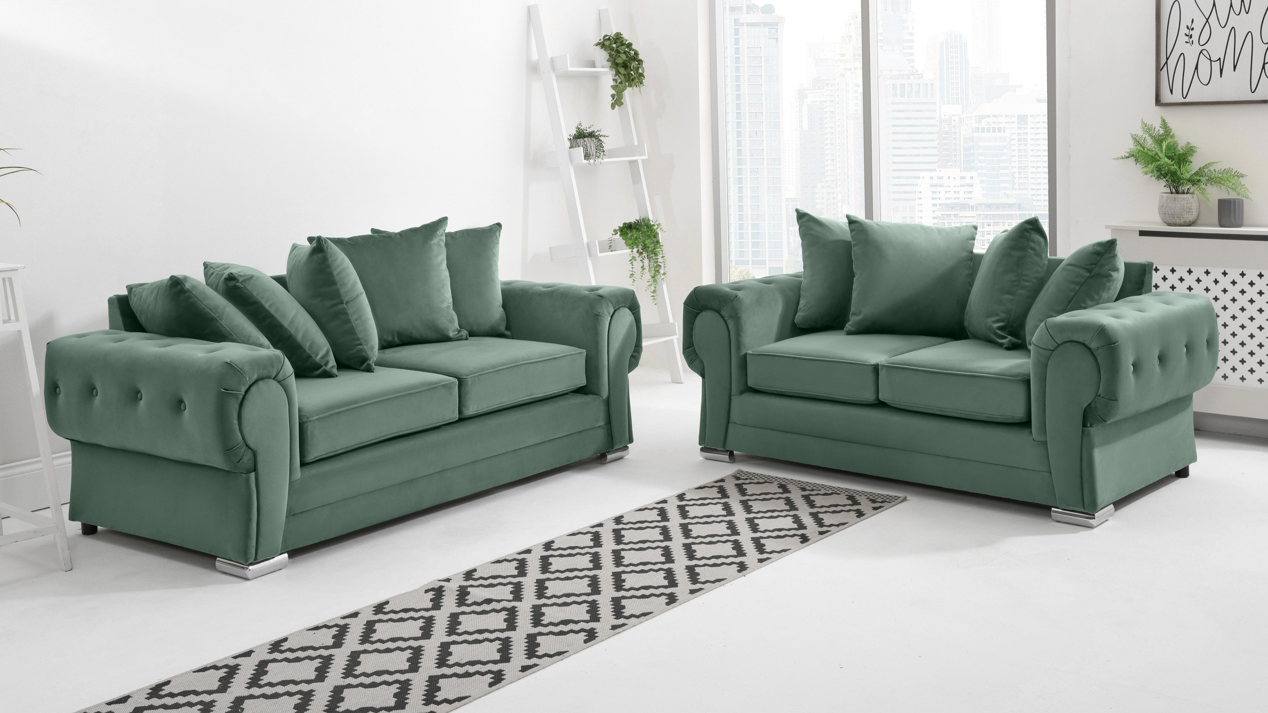 Victoria Plush 3+2 Scatterback