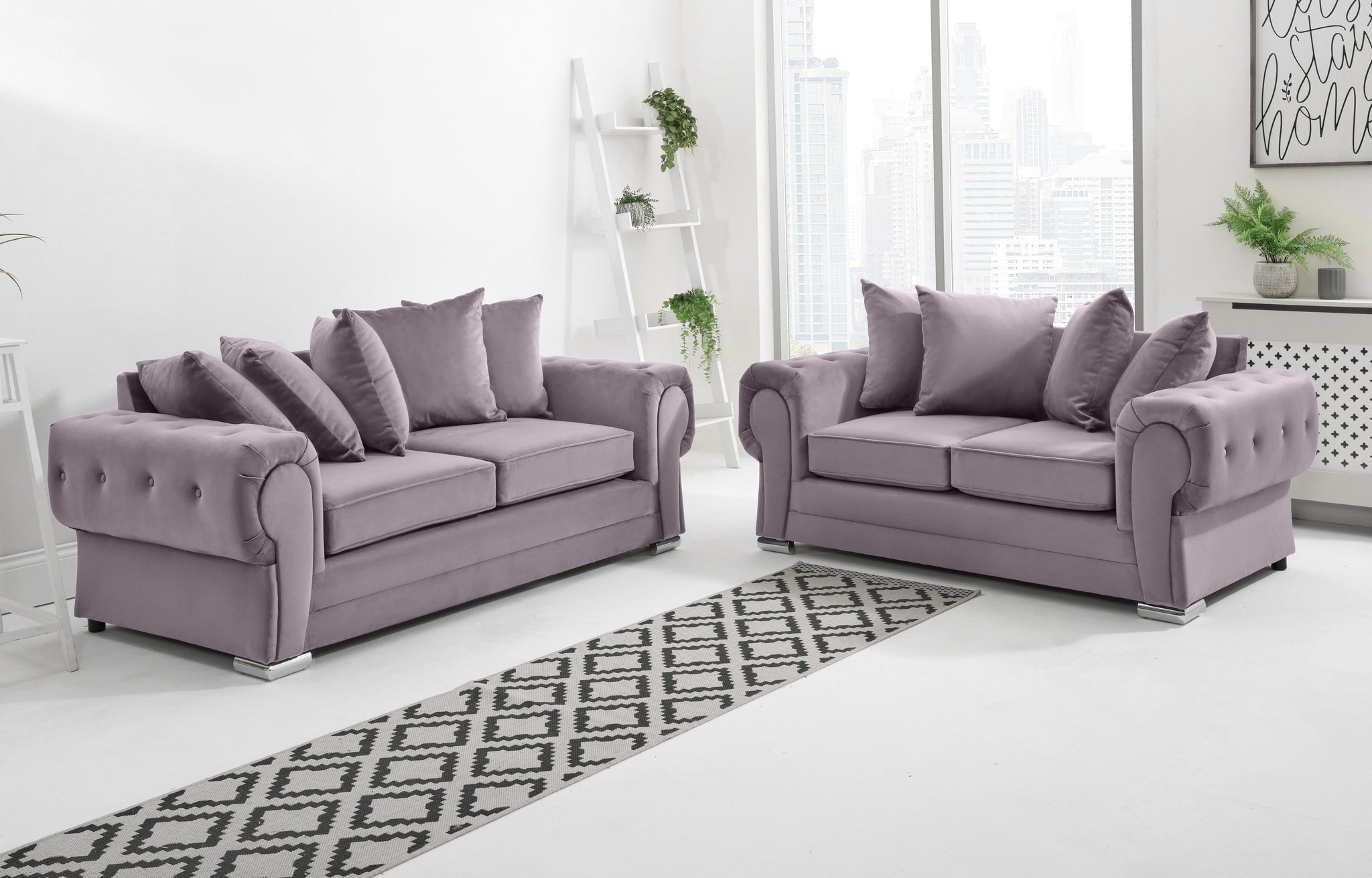 Victoria Plush 3+2 Scatterback