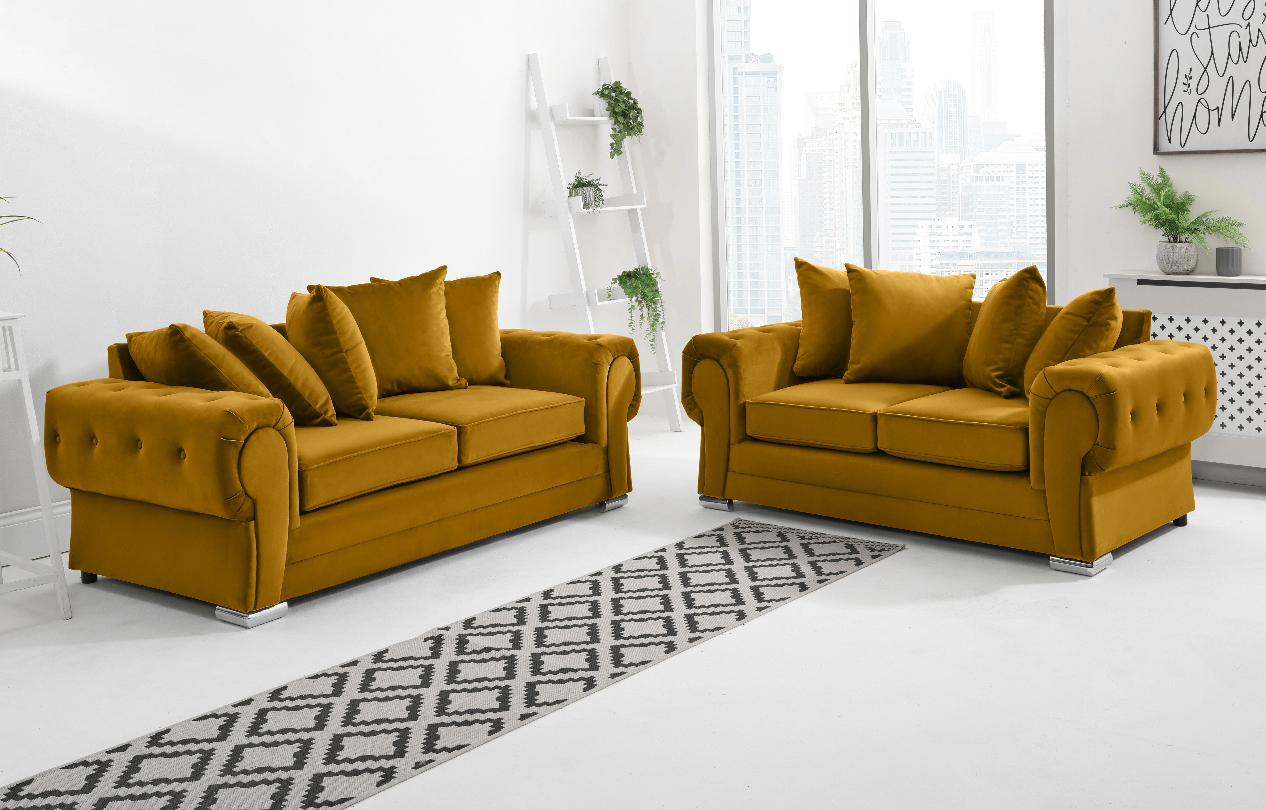 Victoria Plush 3+2 Scatterback