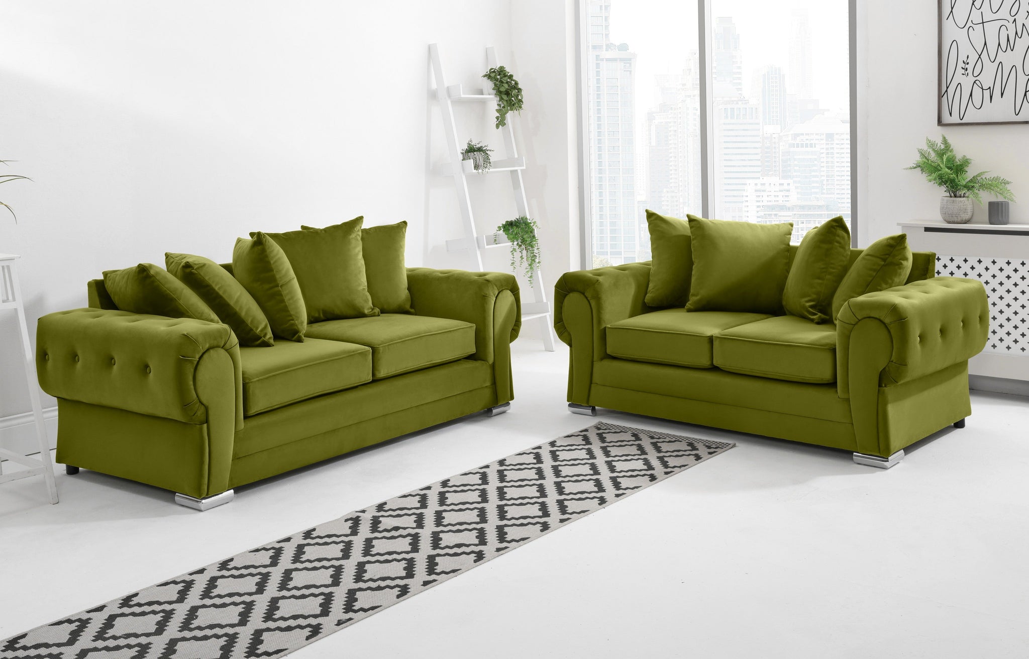 Victoria Plush 3+2 Scatterback