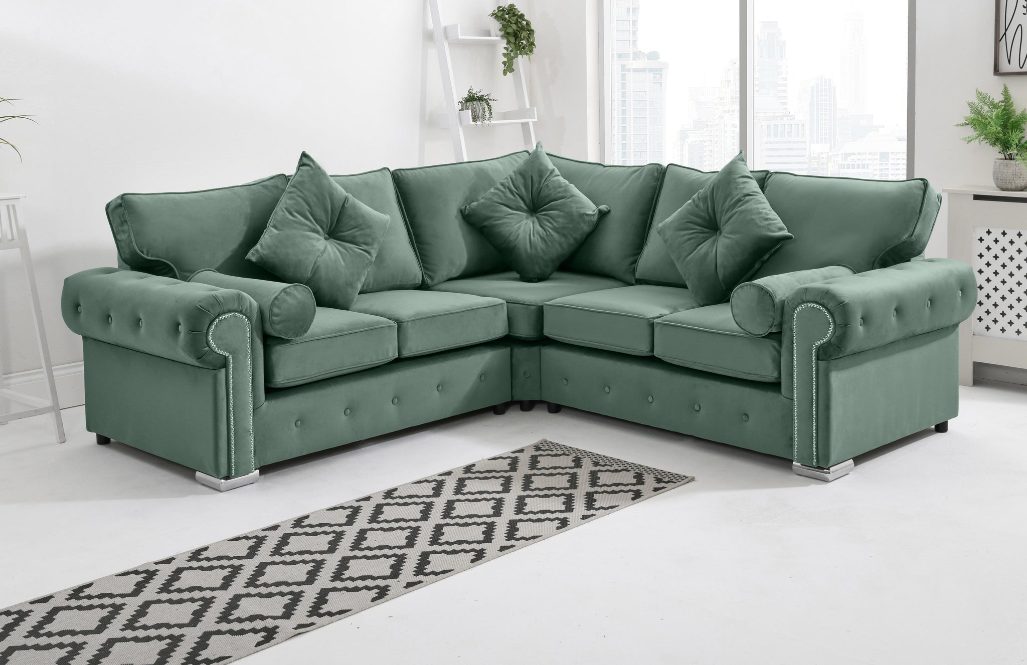 Vienna Corner Fullback + Extra Cushions