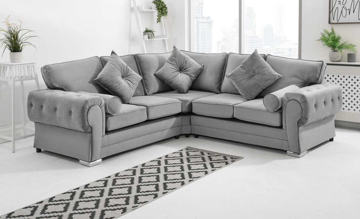 Victoria Plush Corner Fullback + Extra Cushions