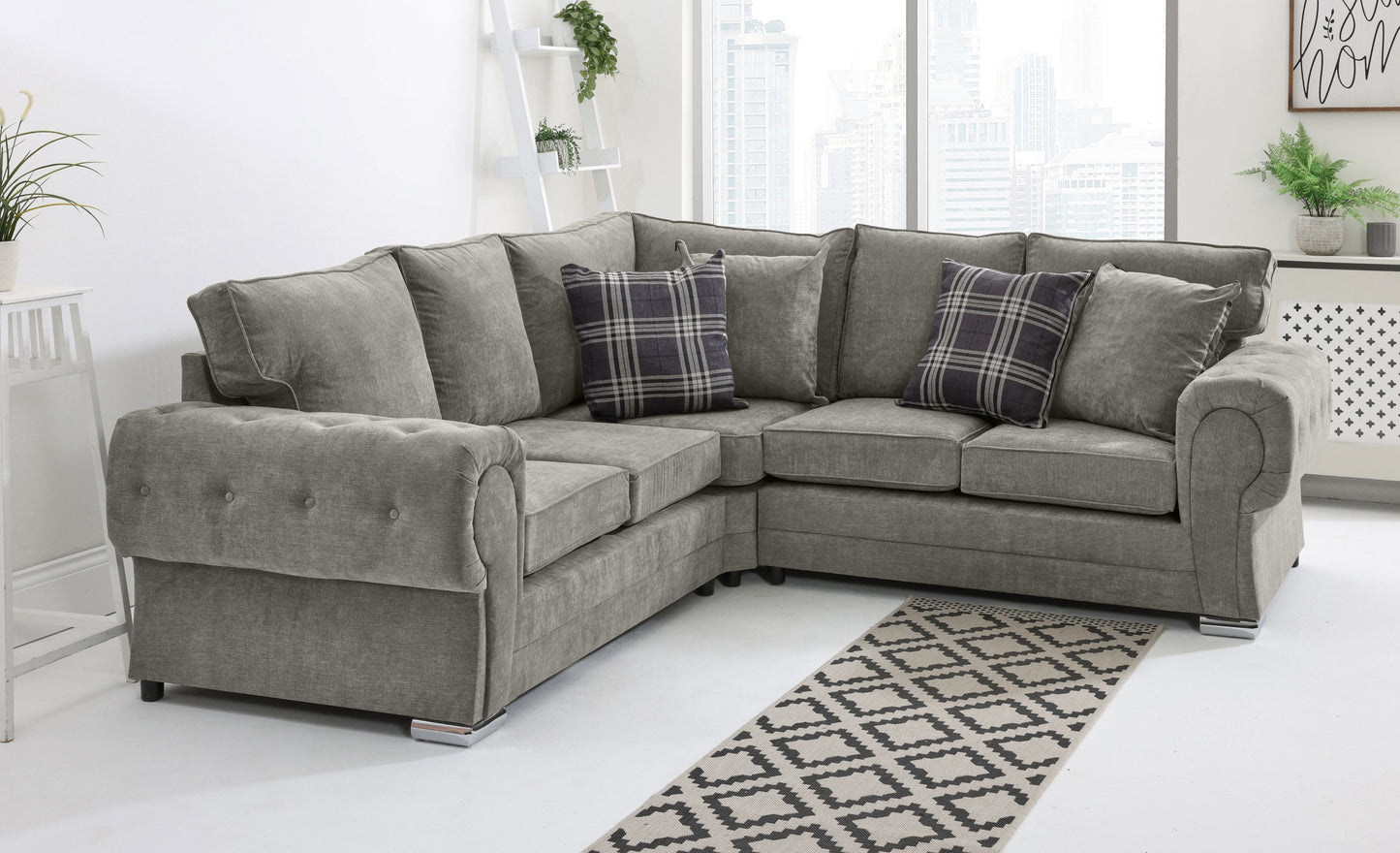 Verona Chenile Corner Fullback + Extra Cushions