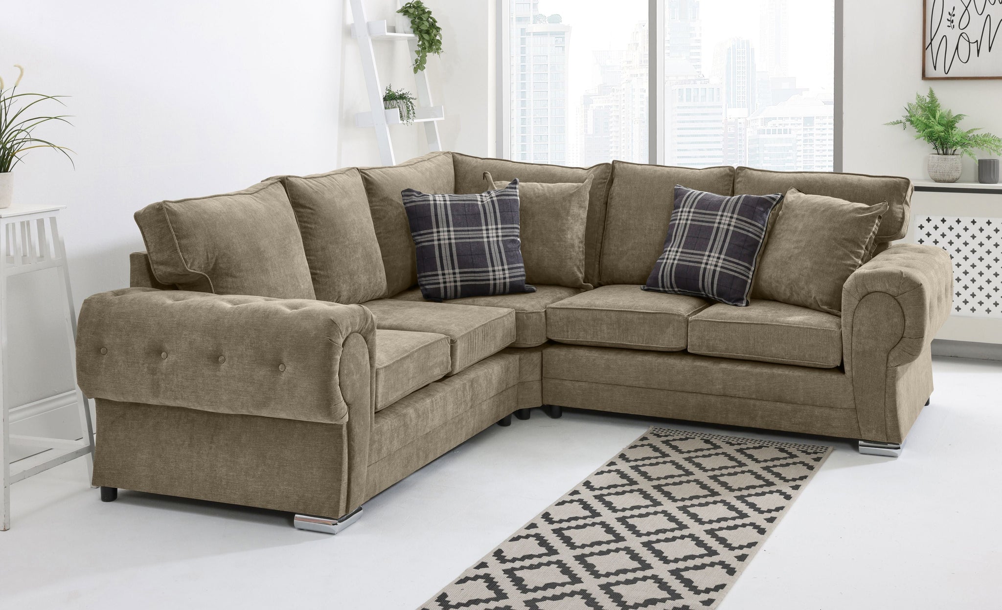 Victoria Chenile Corner Fullback + Extra Cushions