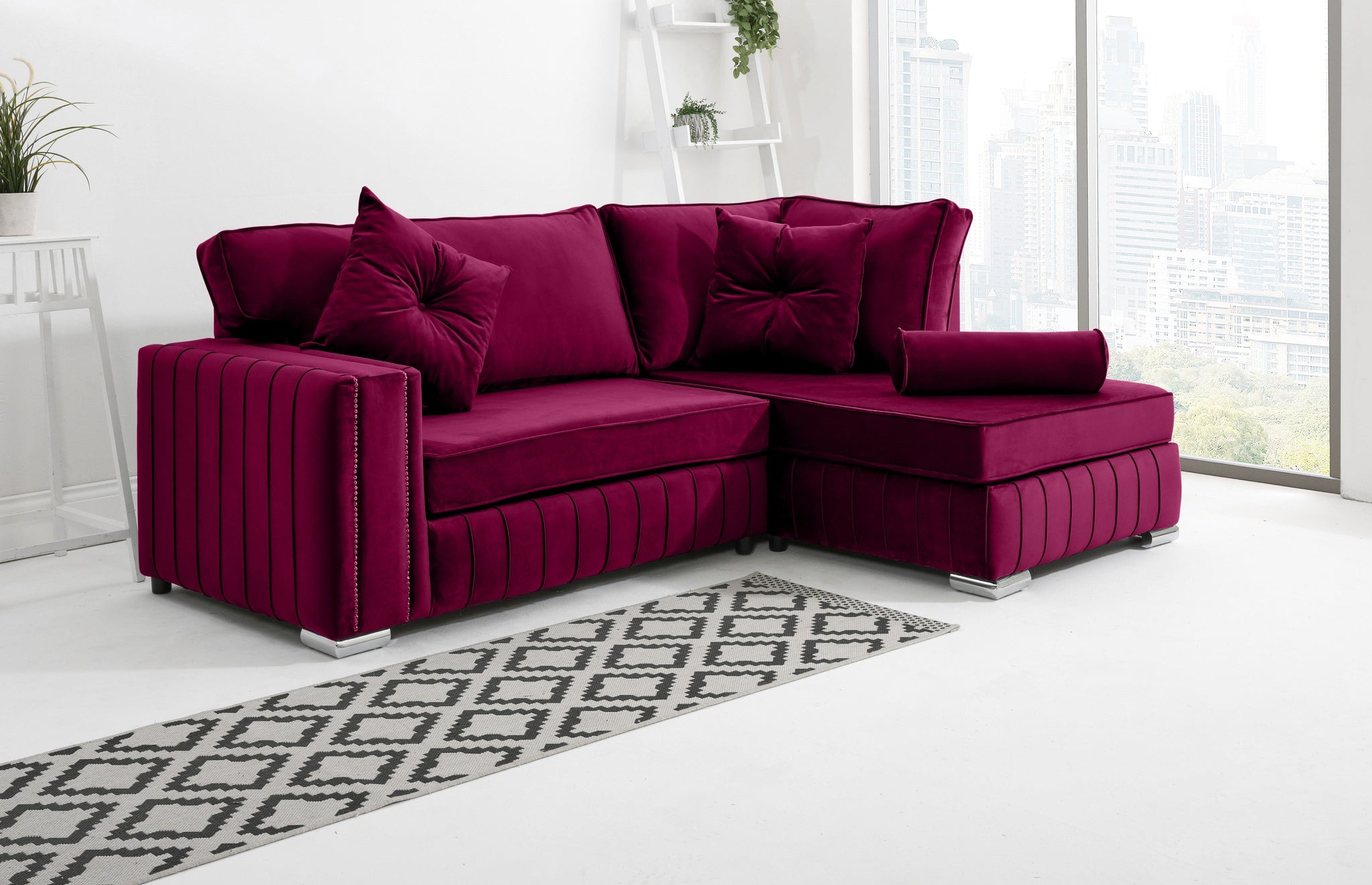 Lyra Lounge Fullback - Facing Right + Extra Cushions