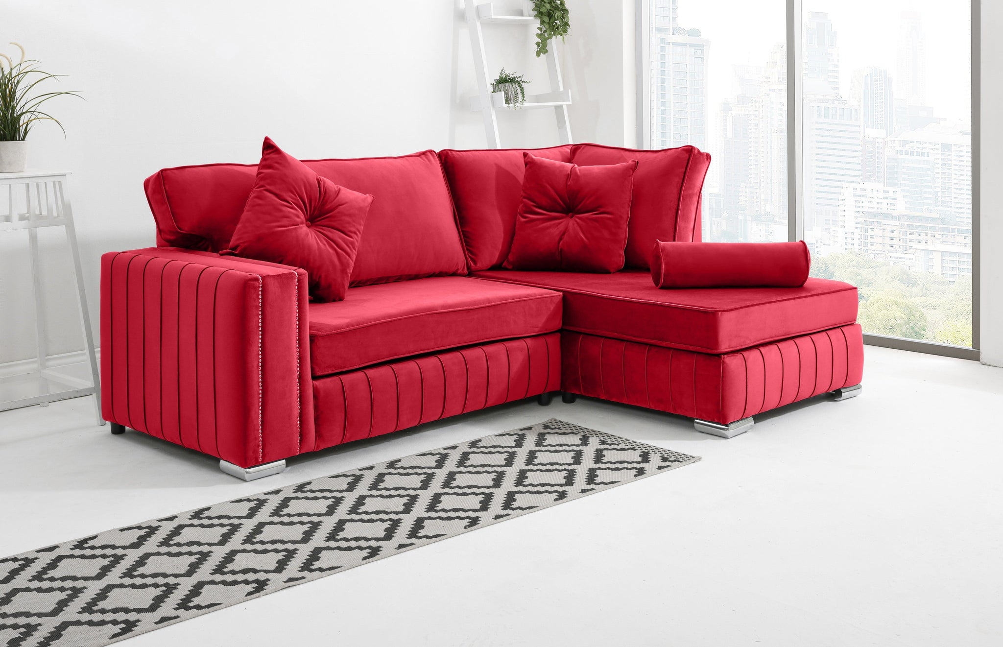 Lyra Lounge Fullback - Facing Right + Extra Cushions