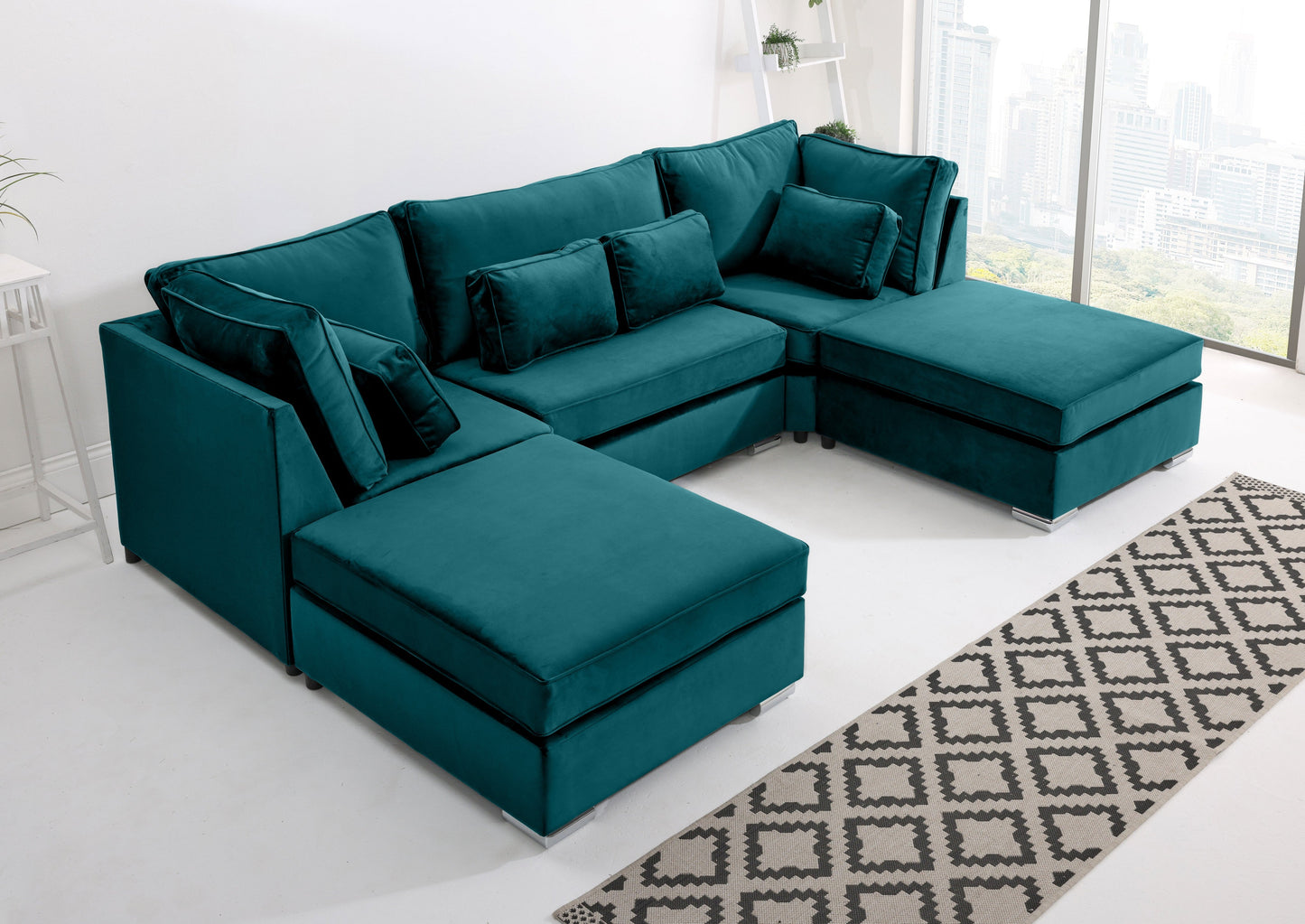 Lux U Shape Fullback + Extra Cushions