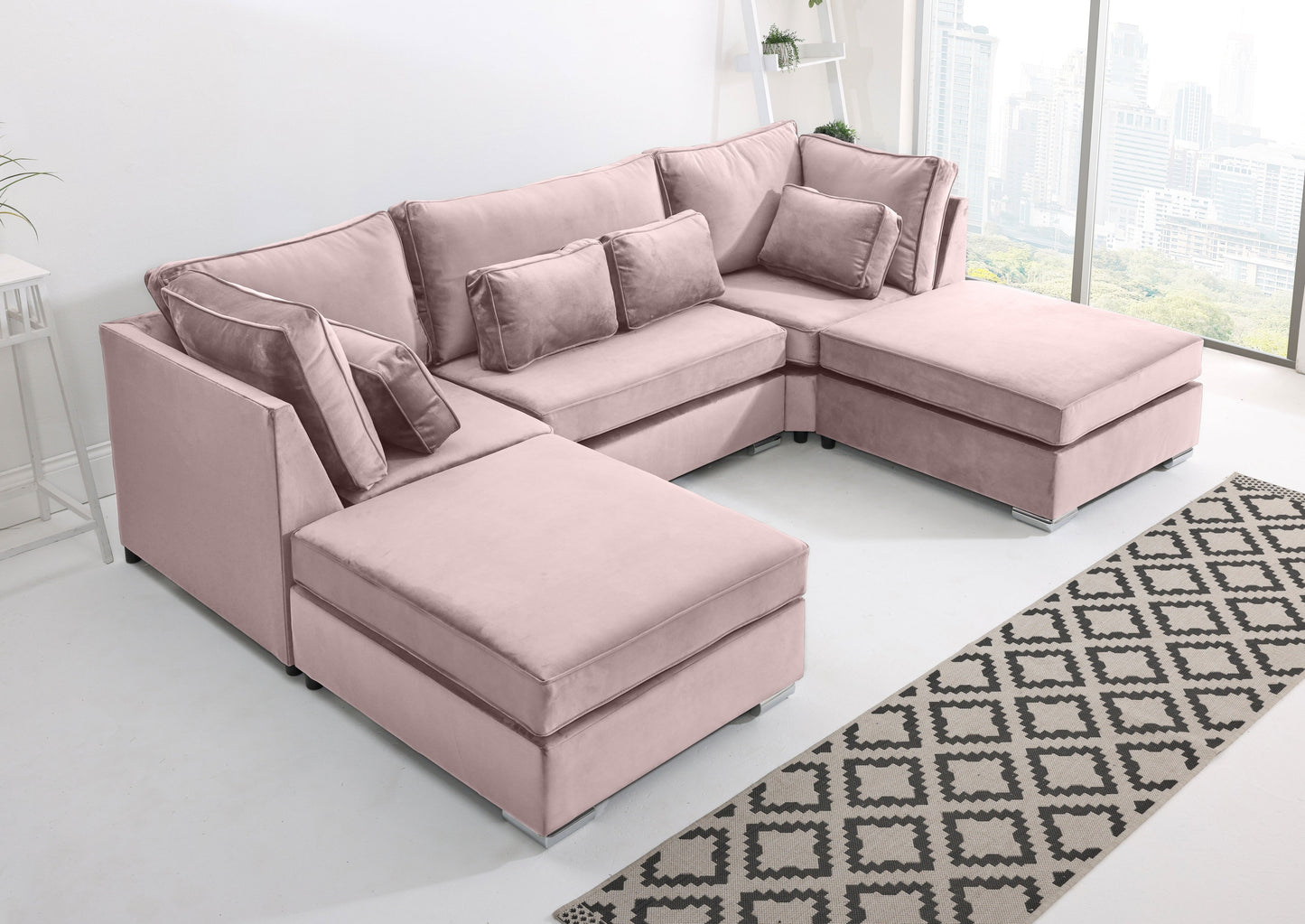 Lux U Shape Fullback + Extra Cushions