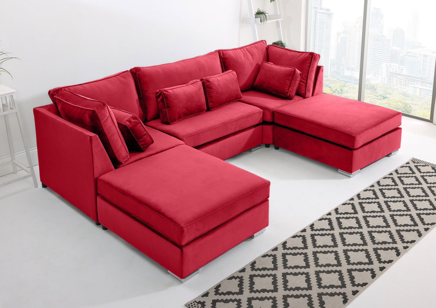 Lux U Shape Fullback + Extra Cushions