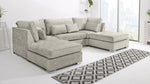 Mysa Chenile U Shape Fullback + Extra Cushions