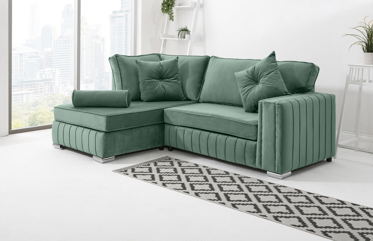 Lyra Lounge Fullback - Facing Left + Extra Cushions