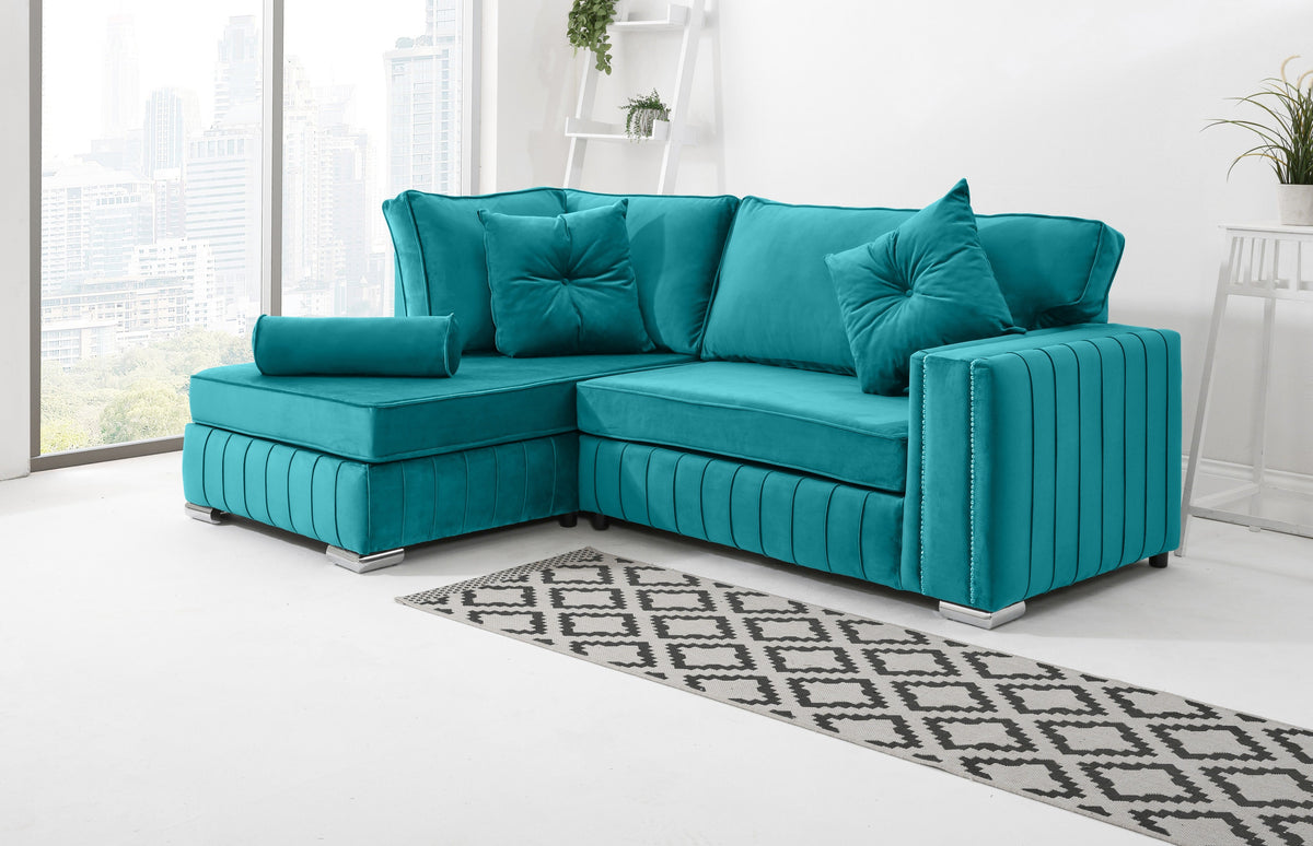 Lyra Lounge Fullback - Facing Left + Extra Cushions