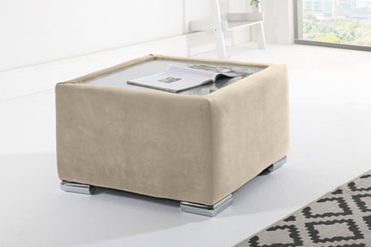 Verona Plush Corner Fullback + Extra Cushions + Diamonds