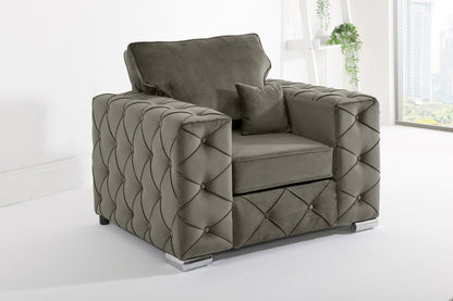 Milton U Shape Sofa  Fullback - Plush Velvet