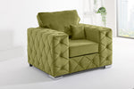 Sikara Corner Fullback - 2c2 + Bolster / Buttoned Cushions