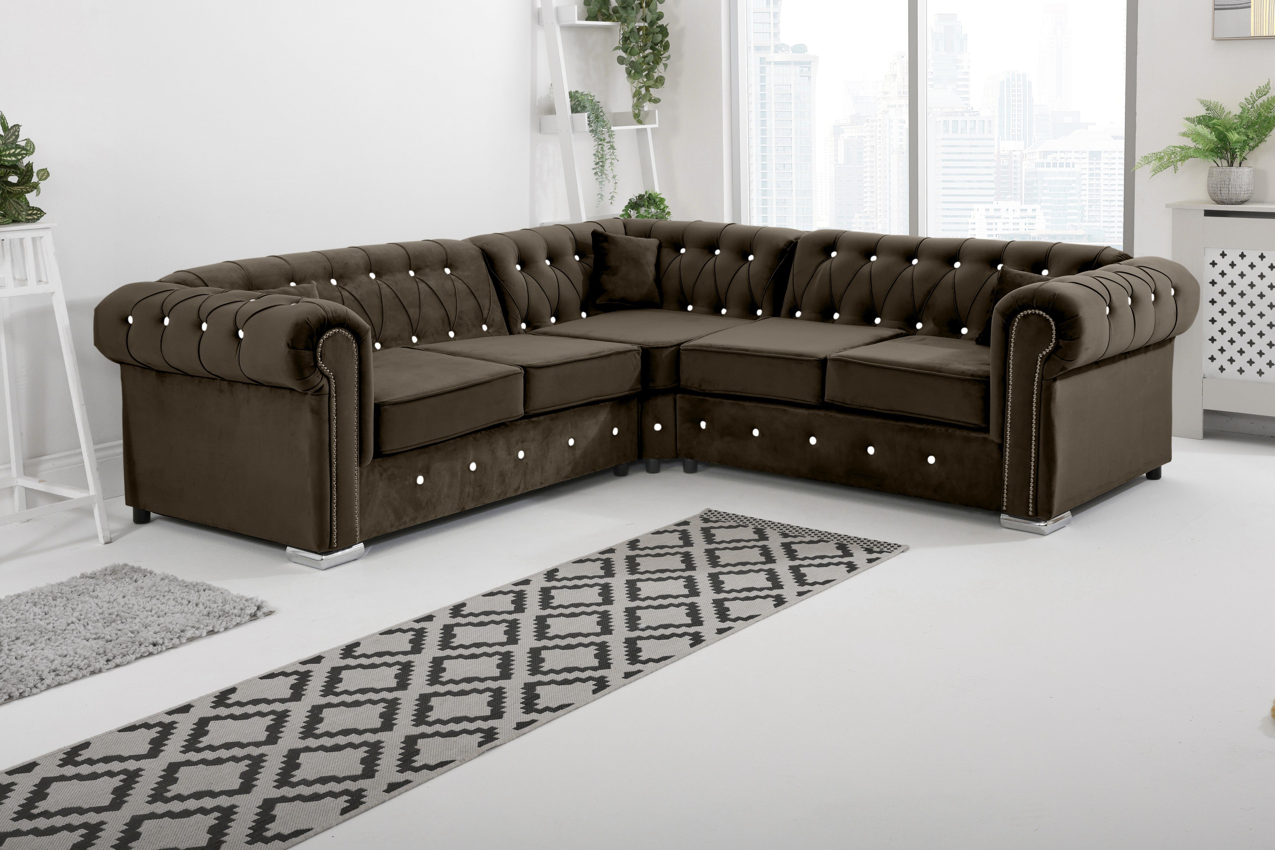 Vienna   Hartley With Dimond - Corner - Extra Cushions