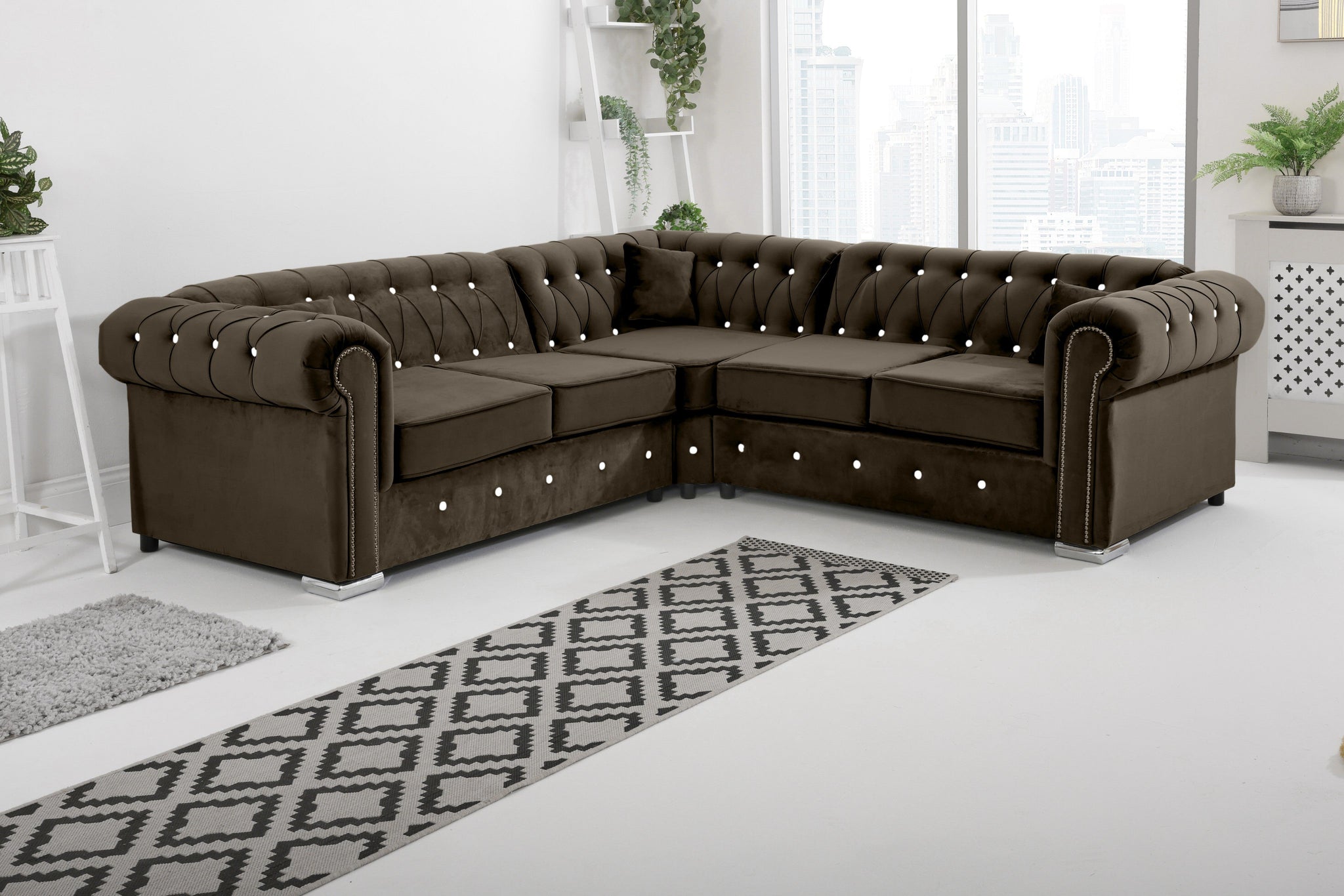 Vienna   Hartley With Dimond - Corner - Extra Cushions
