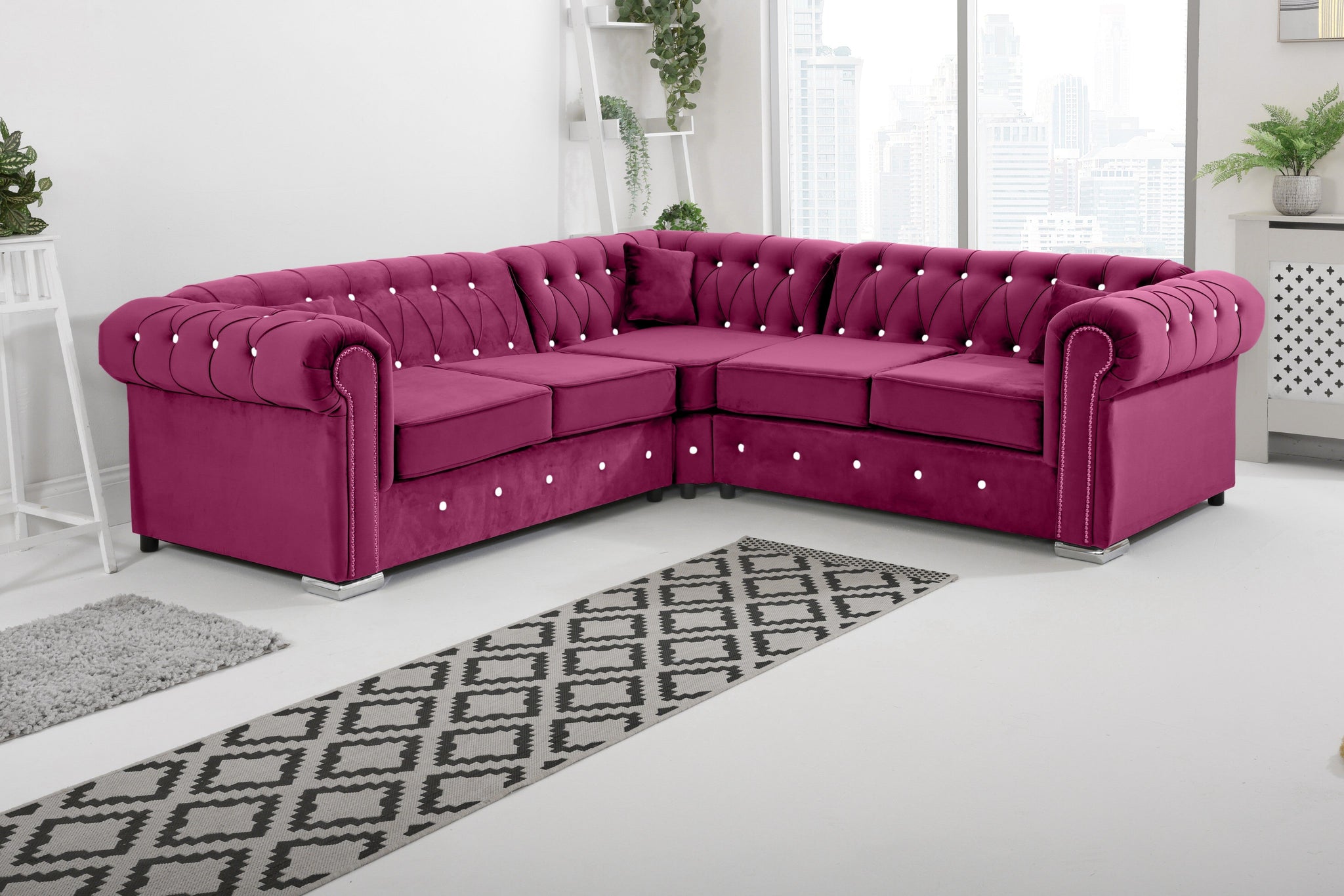 Vienna   Hartley With Dimond - Corner - Extra Cushions