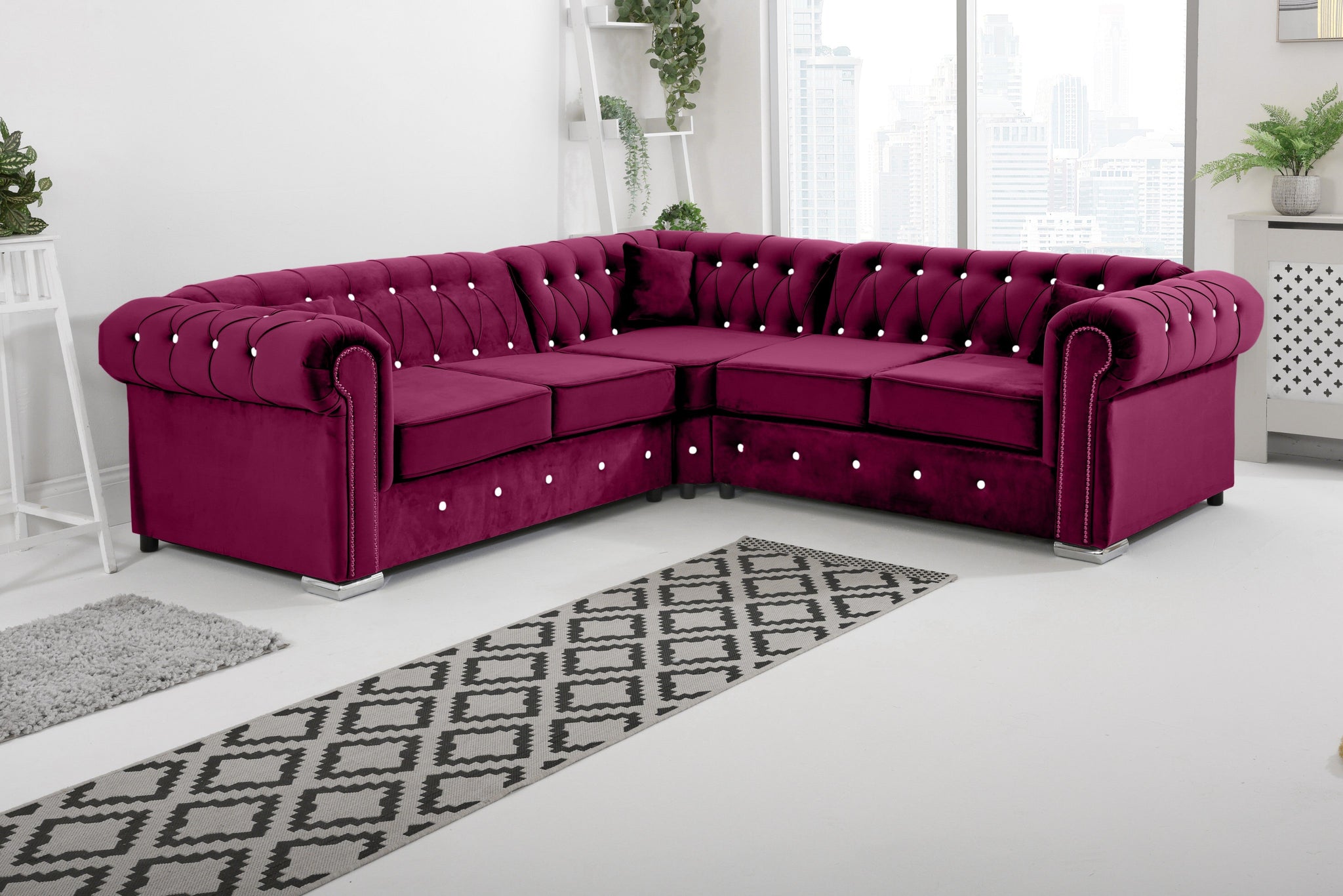 Vienna   Hartley With Dimond - Corner - Extra Cushions