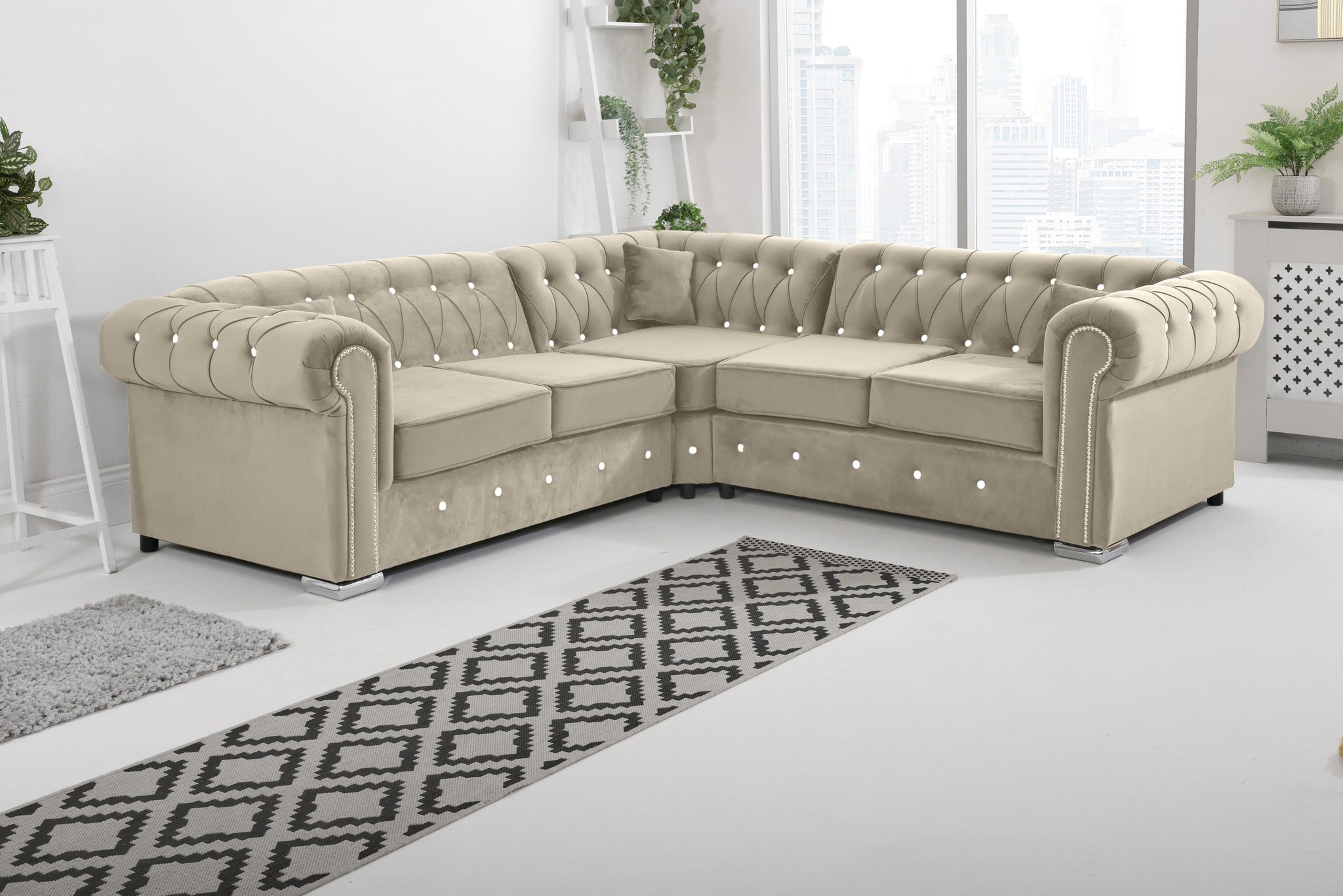 Vienna   Hartley With Dimond - Corner - Extra Cushions