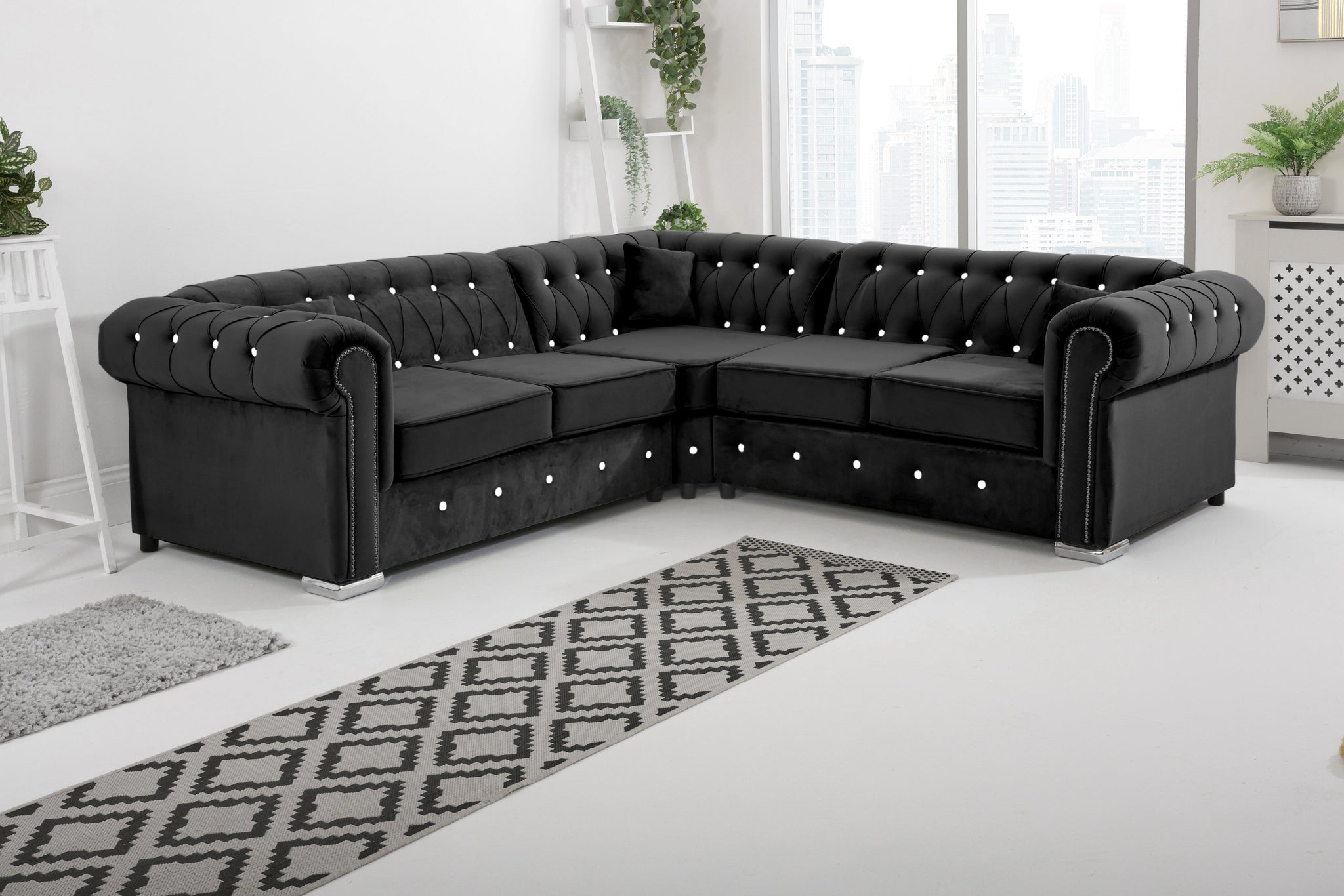Vienna   Hartley With Dimond - Corner - Extra Cushions