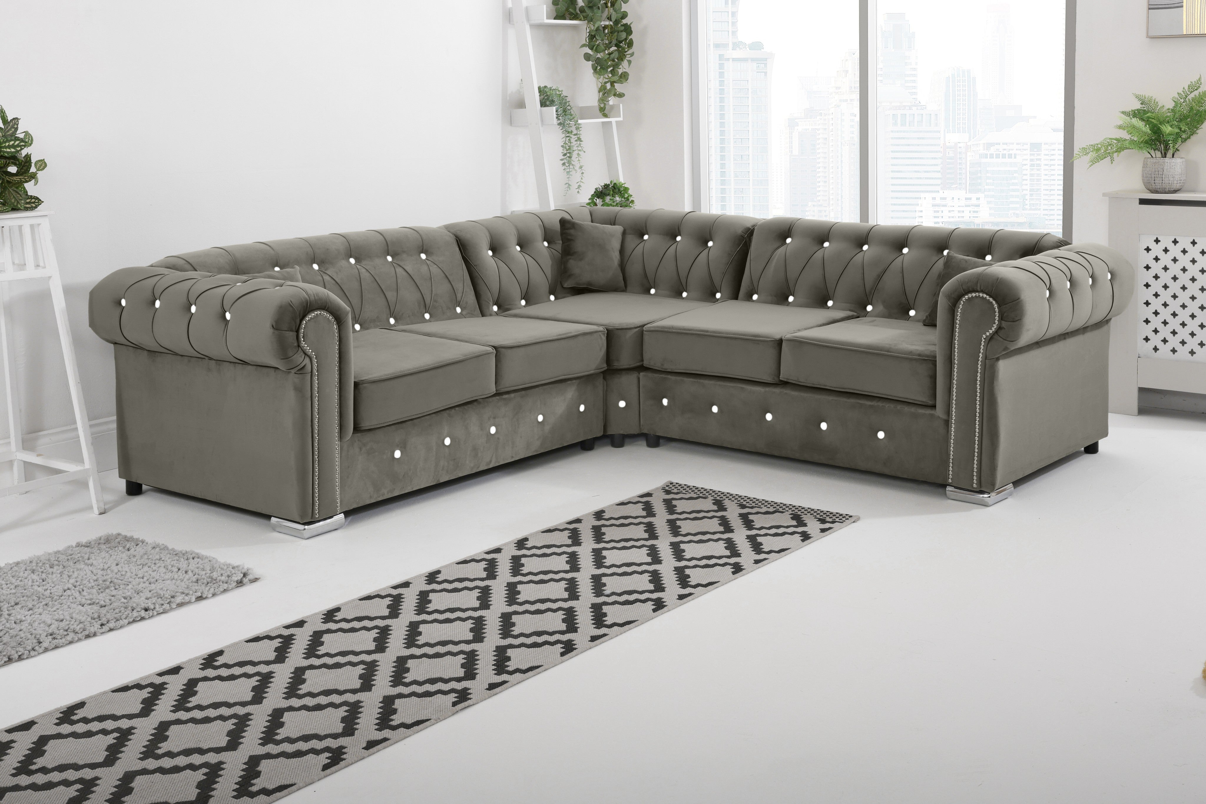 Vienna   Hartley With Dimond - Corner - Extra Cushions