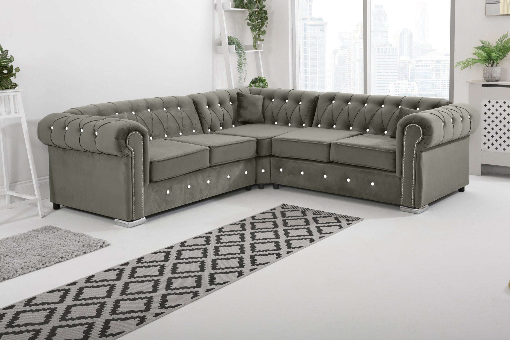 Vienna   Hartley With Dimond - Corner - Extra Cushions