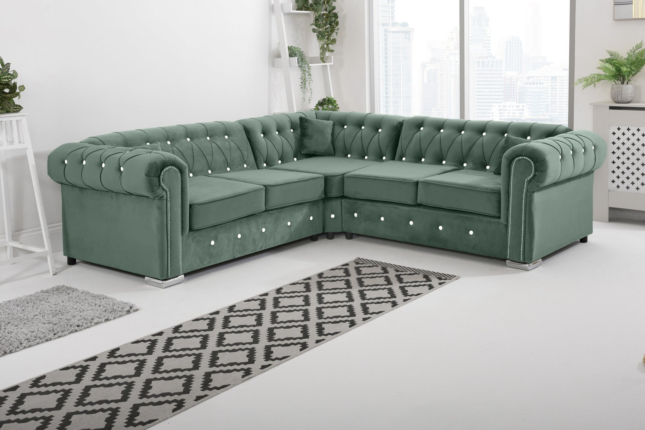 Vienna   Hartley With Dimond - Corner - Extra Cushions
