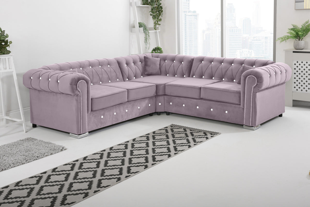 Vienna Hartley With Dimond - Corner - Extra Cushions